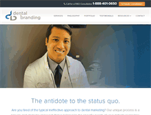 Tablet Screenshot of dentalbranding.com